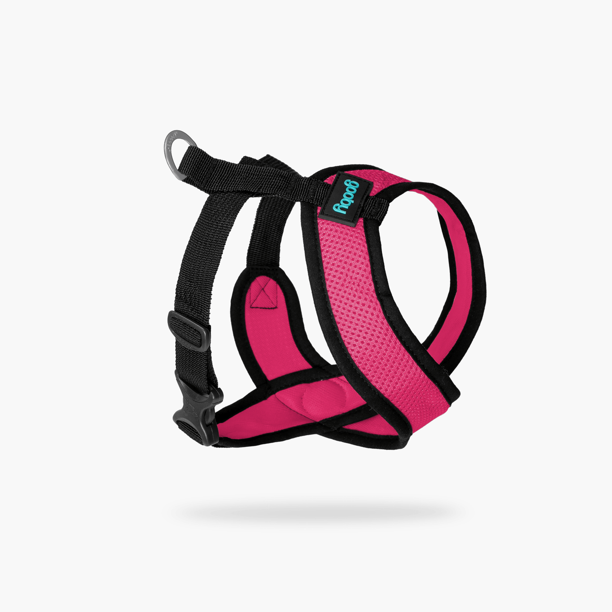 Flamingo Pink Comfort X harness shown at an angle