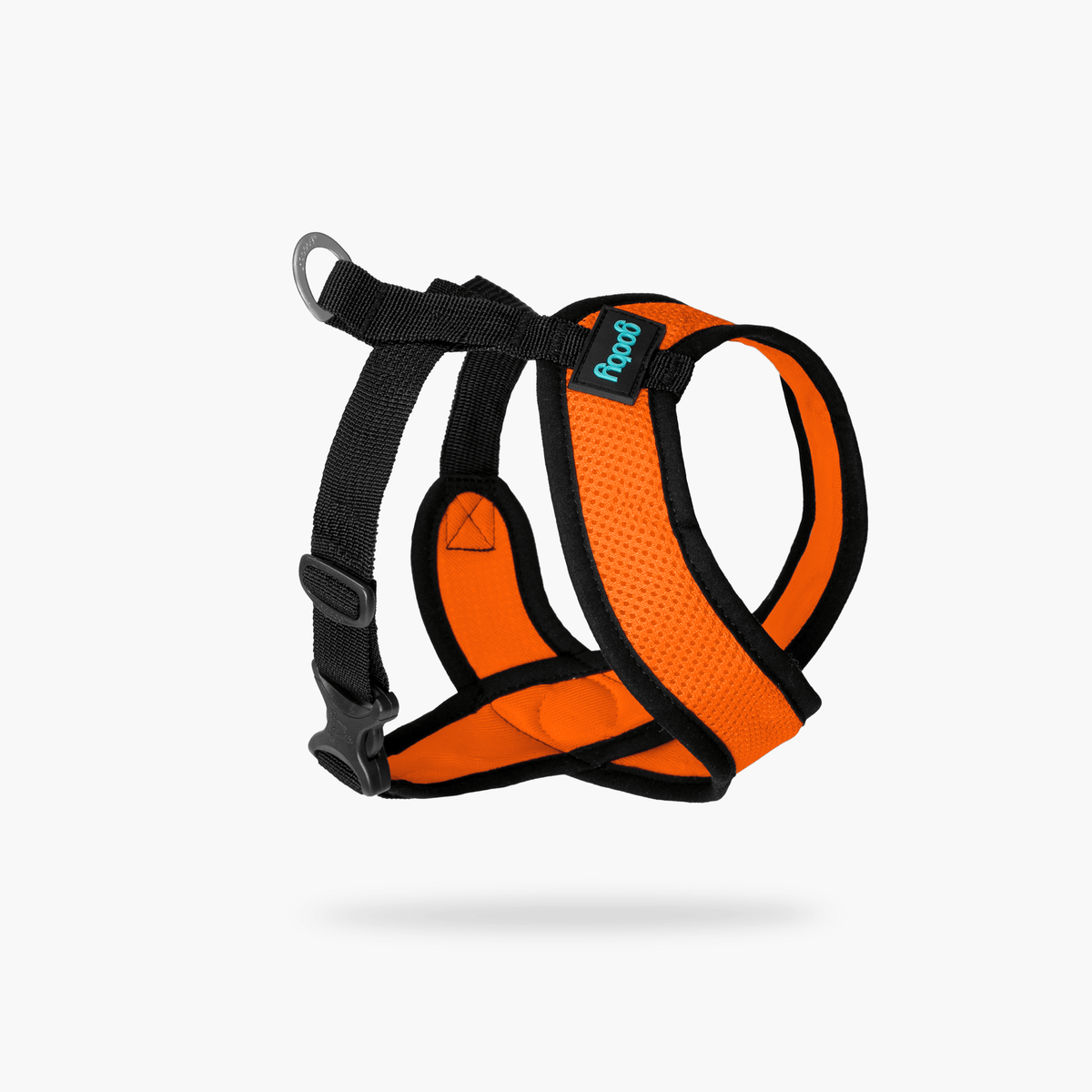 Orange Comfort X harness shown at an angle