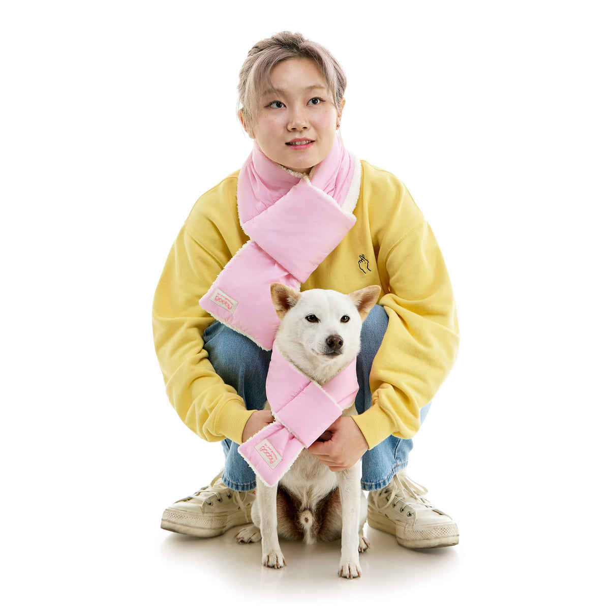 Afro Gooby Gooby Scarf Set - Pink